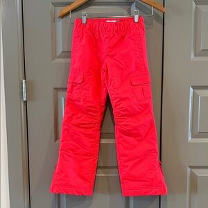 Bright Coral Snow Pants Girls Old Navy